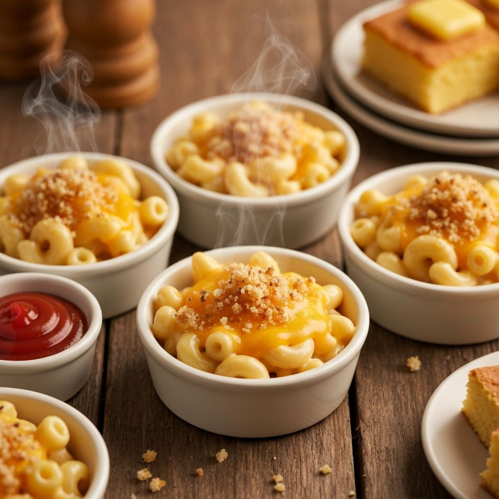 Mini mac and cheese bowls